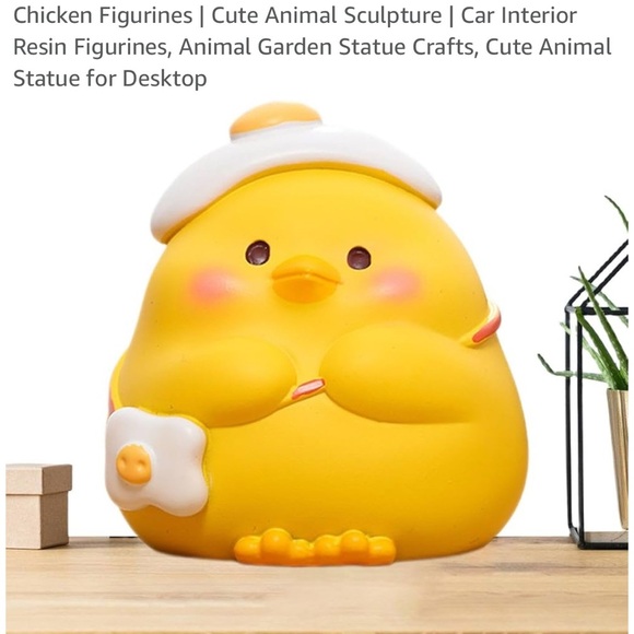 4/$29Chicken Figurines,Car Interior Cute Animal Statue for Desktop - Picture 3 of 11